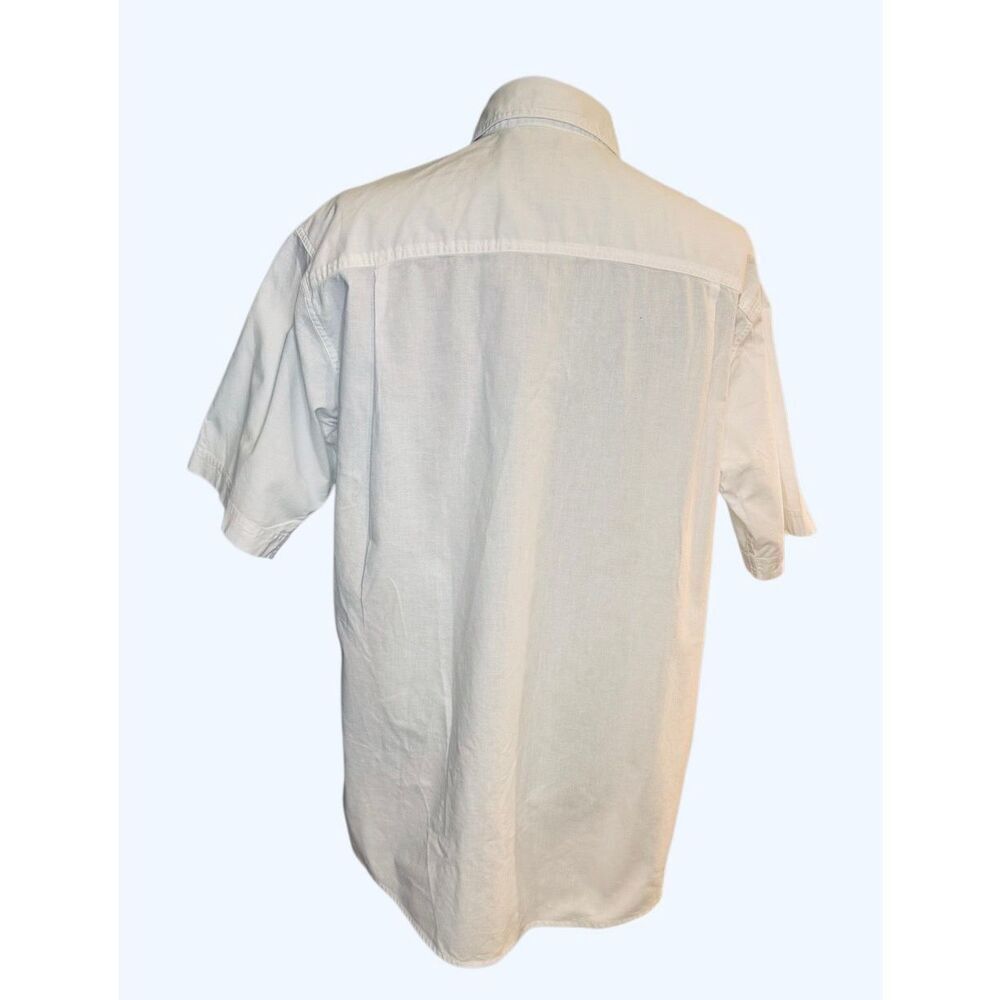 Woolrich Men’s Button Front Shirt Pockets Short Sleeves Sz. L Summer Casual Part - Picture 7 of 9